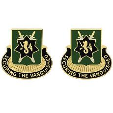 530th Military Police Battalion Unit Crest (Securing the Vanquished)